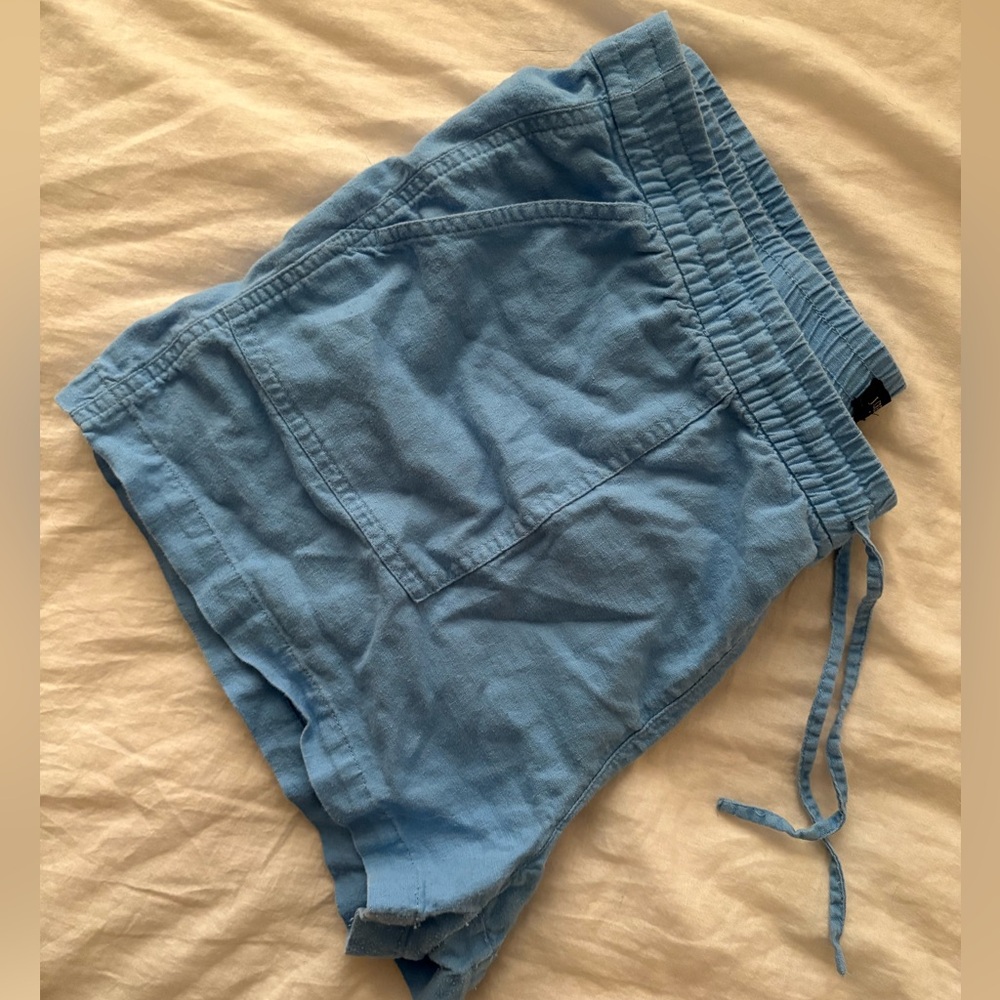 J. Crew Light Blue Cotton Drawstring Shorts - Picture 4 of 4